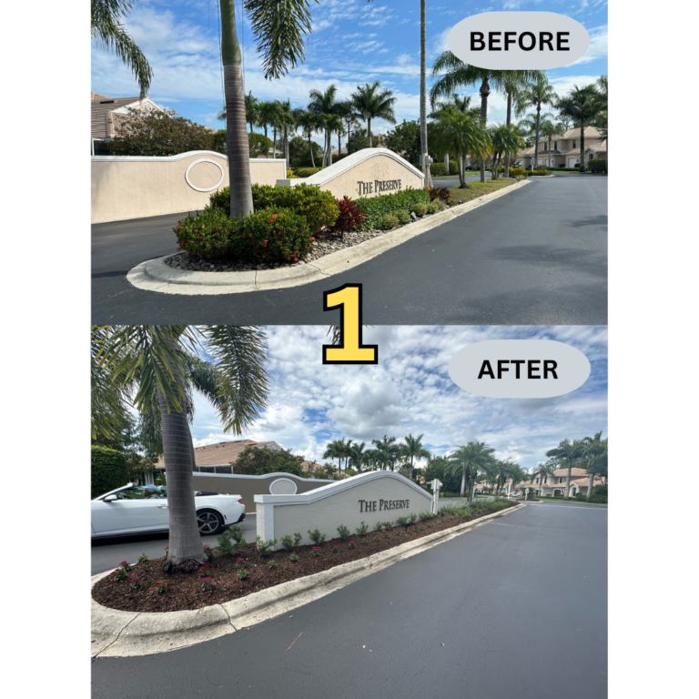 Naples, FL Landscaping Before And After Photos